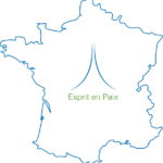 Carte France Esprit en paix avec contour transparent